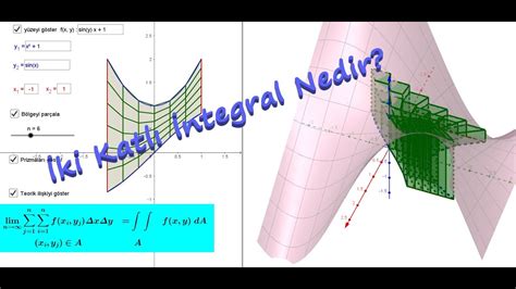 iki katlı integral hacim hesabı